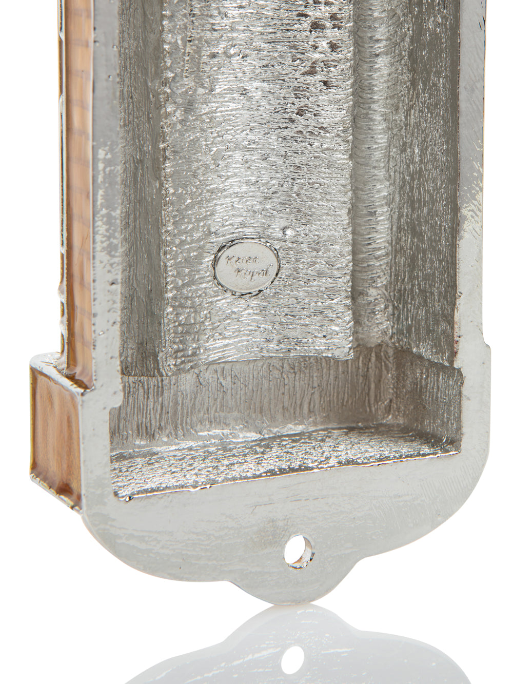 Brown Contemporary Holy Ark Mezuzah