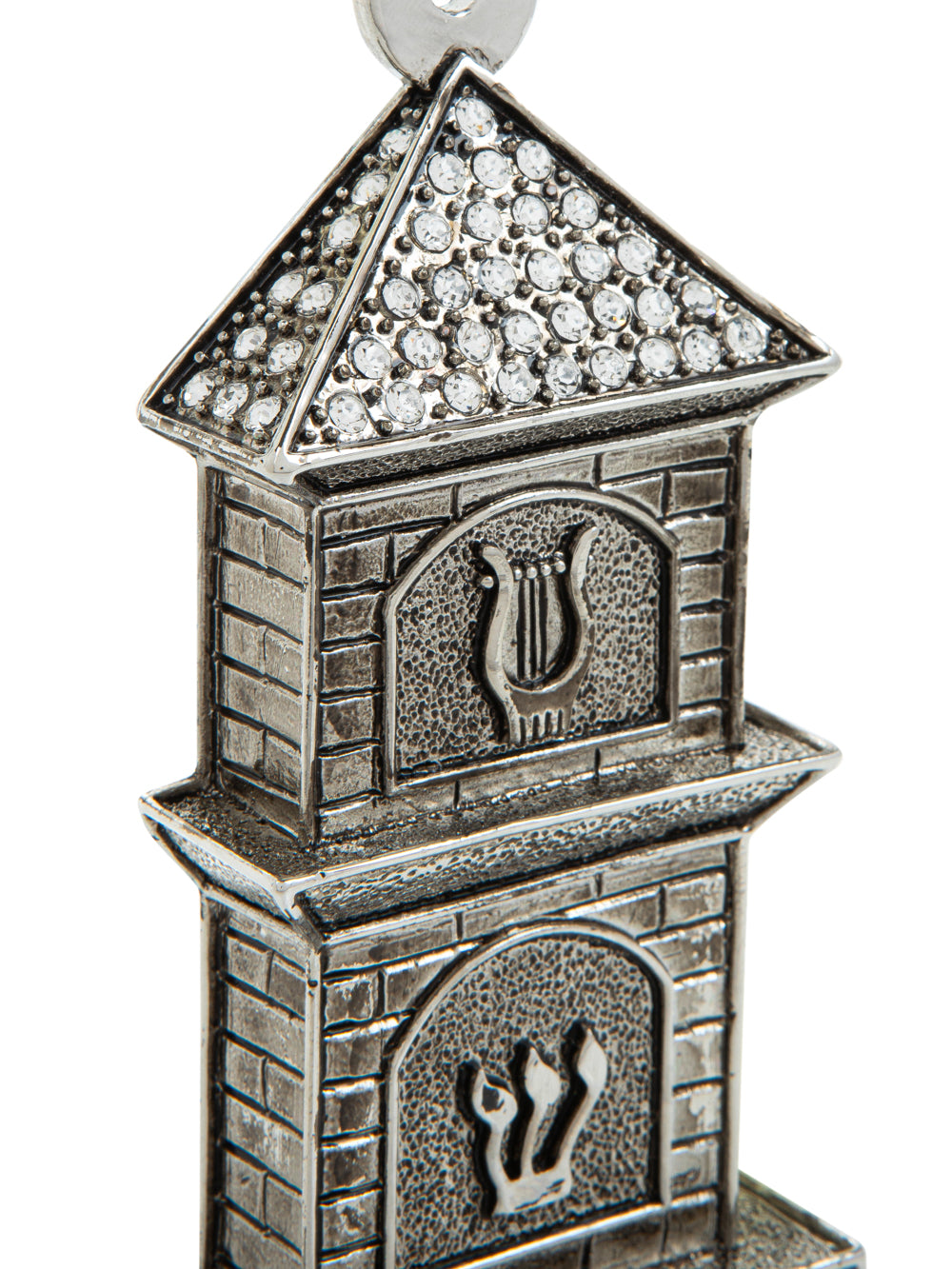 Keren Kopal Silver Contemporary Synagogue style Mezuzah