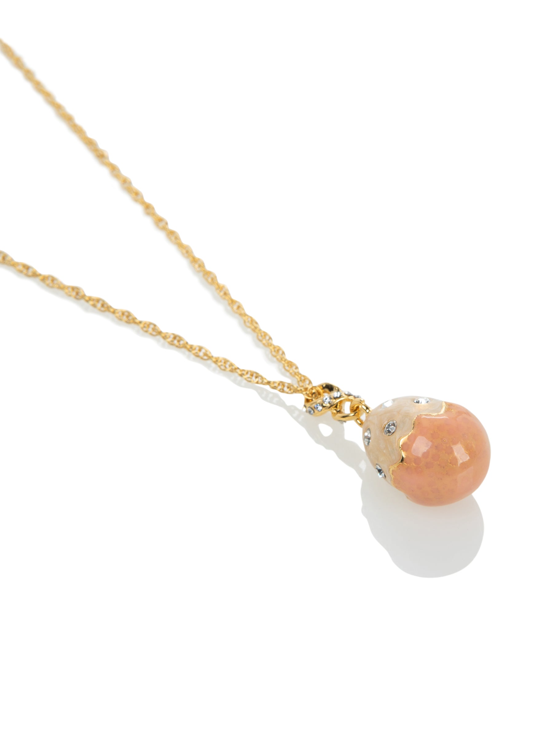 Collier à pendentif Œuf rose