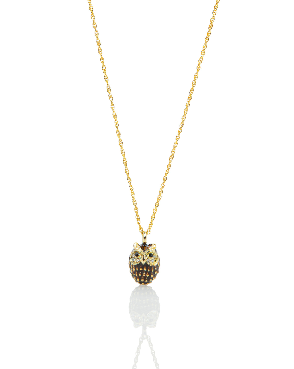 Keren Kopal Owl Charm Pendant Necklace