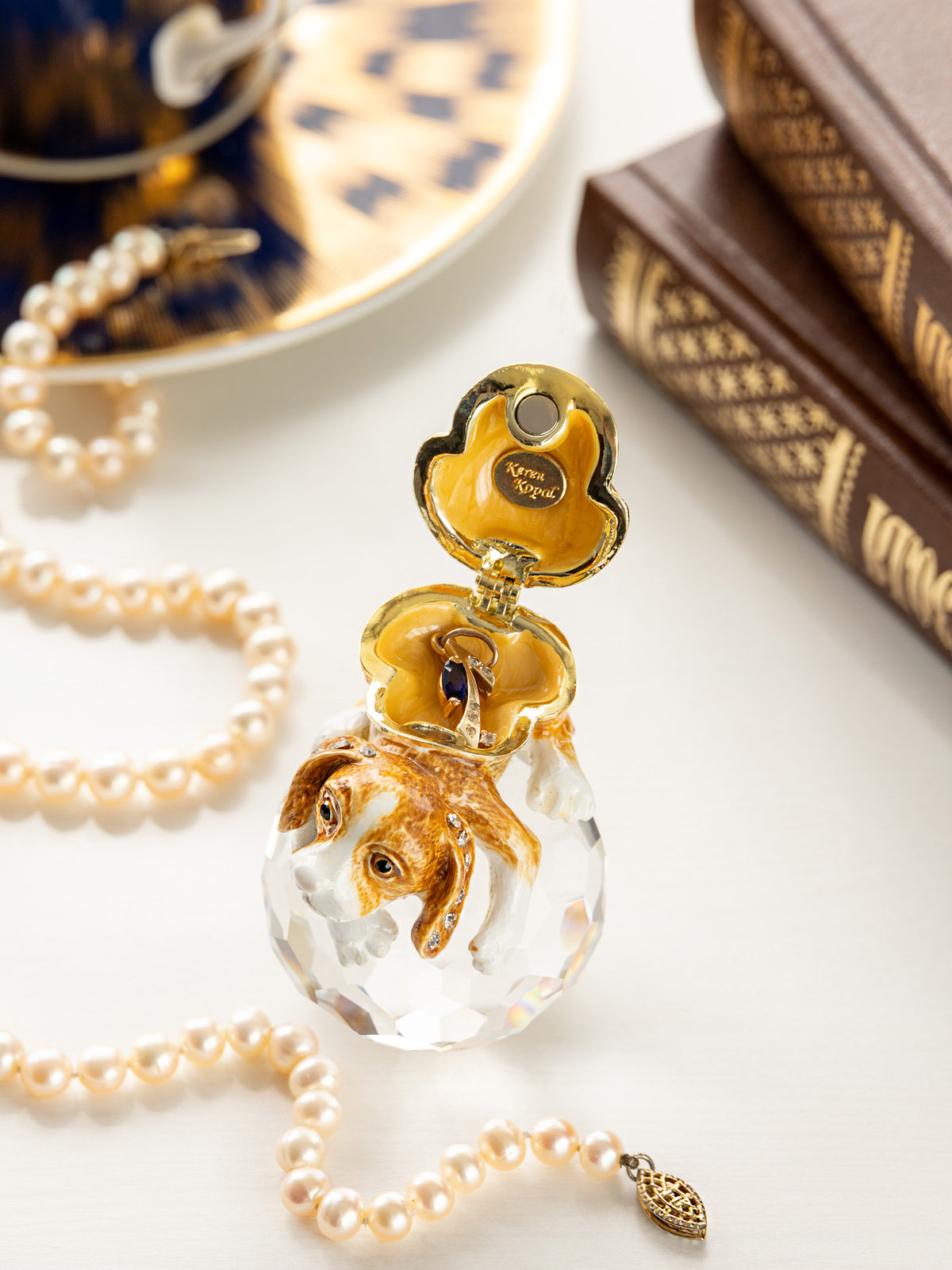 Brown Puppy on Crystal