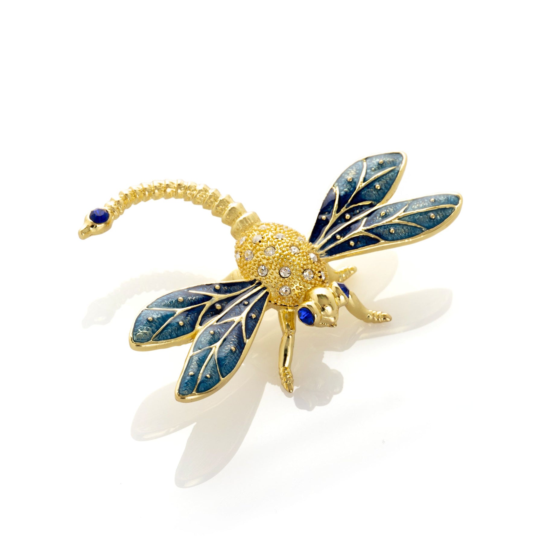 Golden Blue Dragonfly