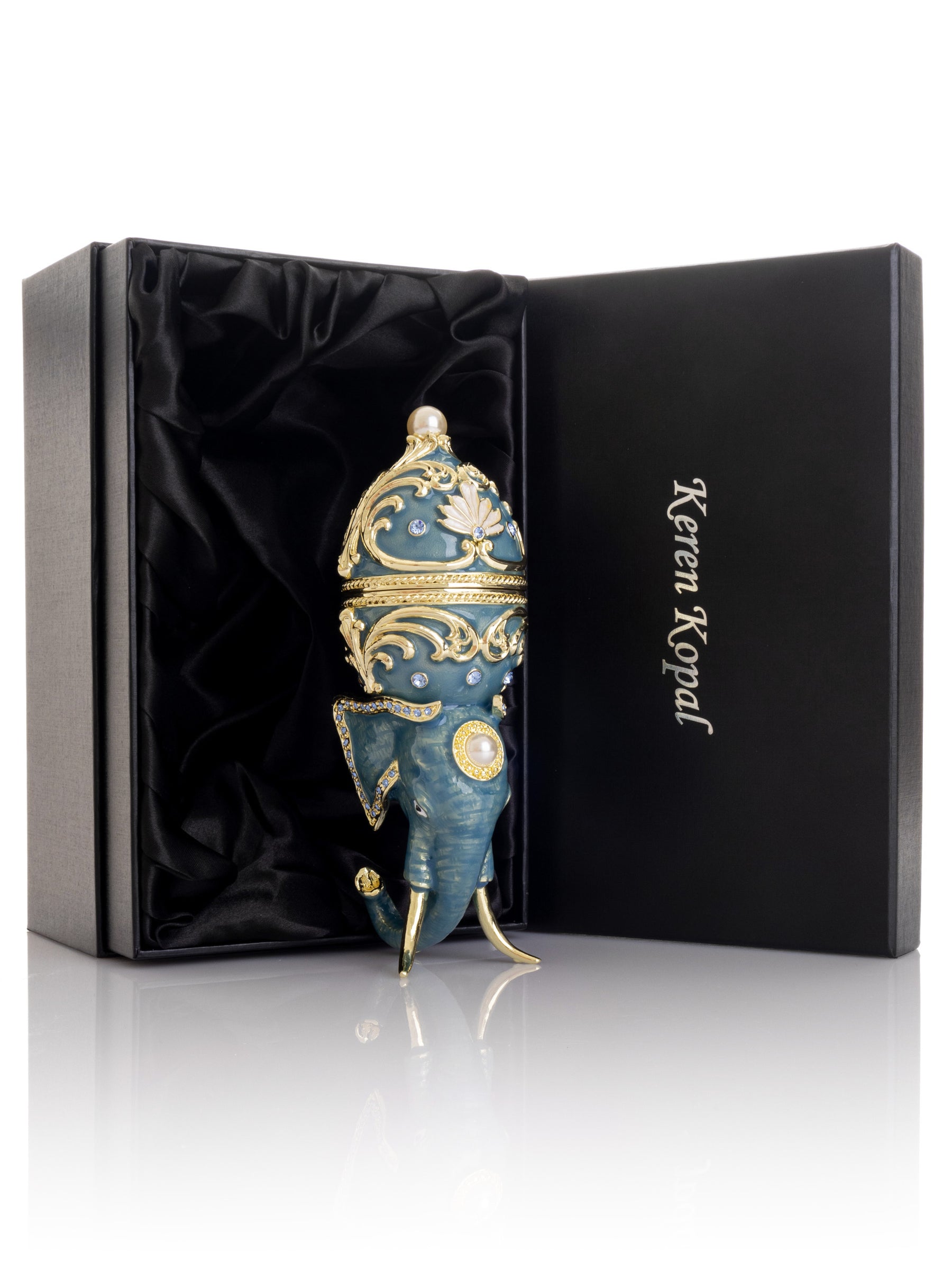 Unique Easter Egg Elephant Pedestal
