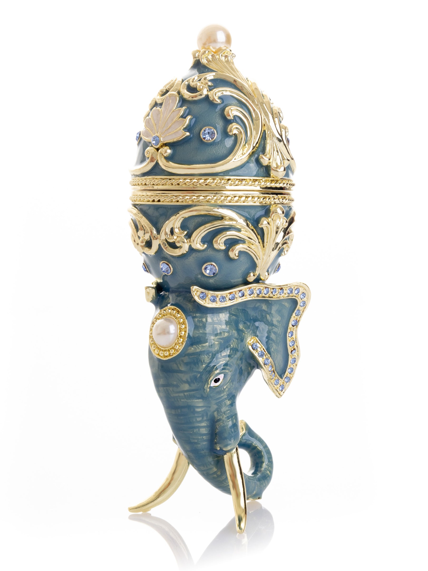 Unique Easter Egg Elephant Pedestal