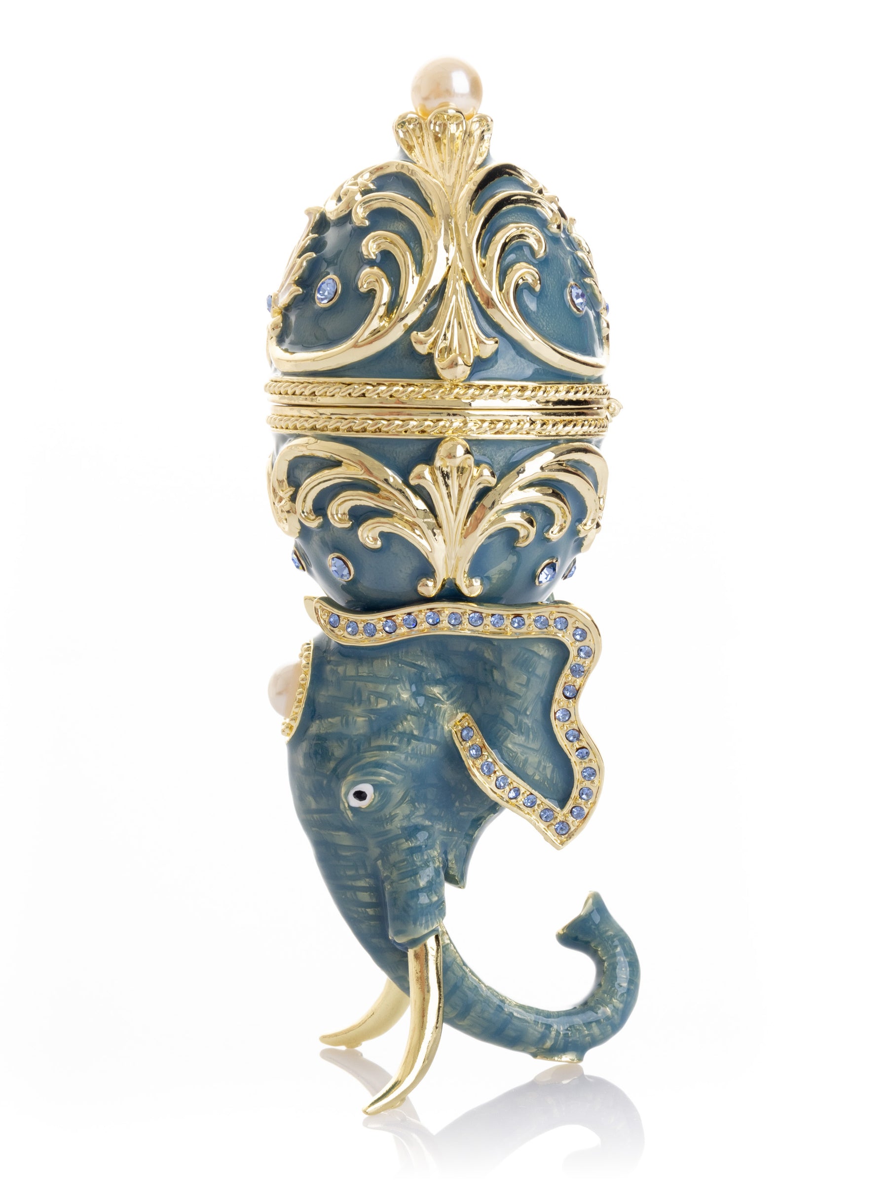 Unique Easter Egg Elephant Pedestal