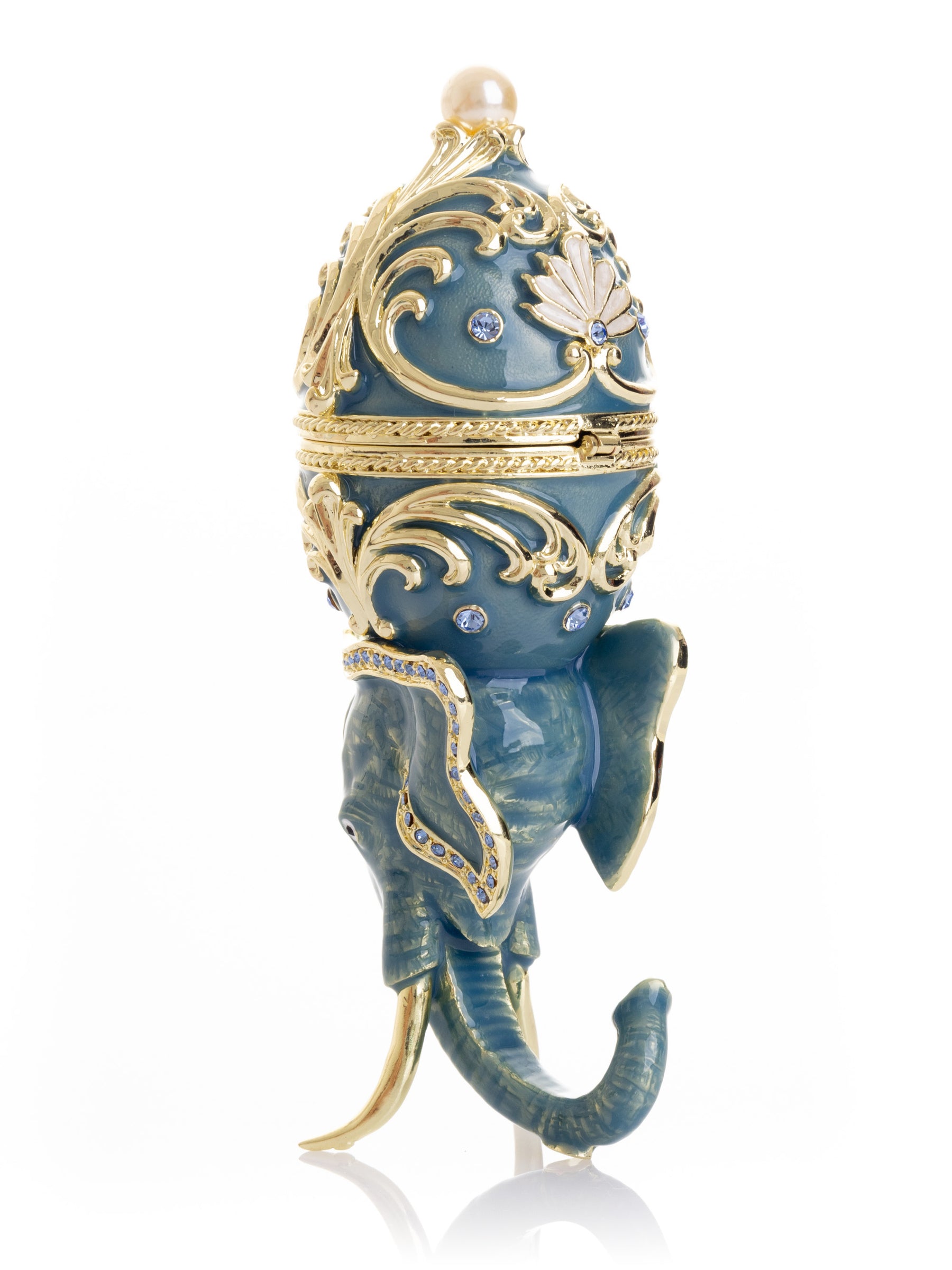Unique Easter Egg Elephant Pedestal