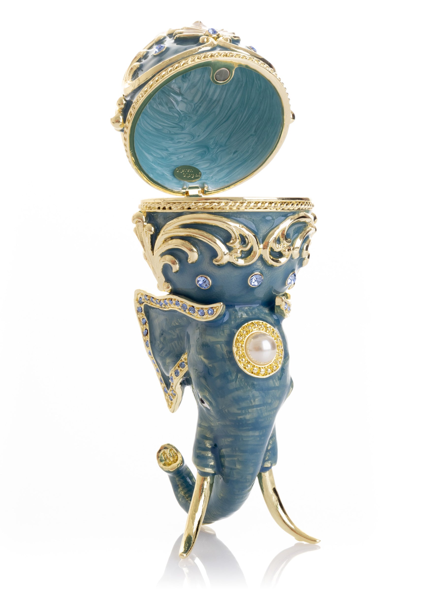 Unique Easter Egg Elephant Pedestal