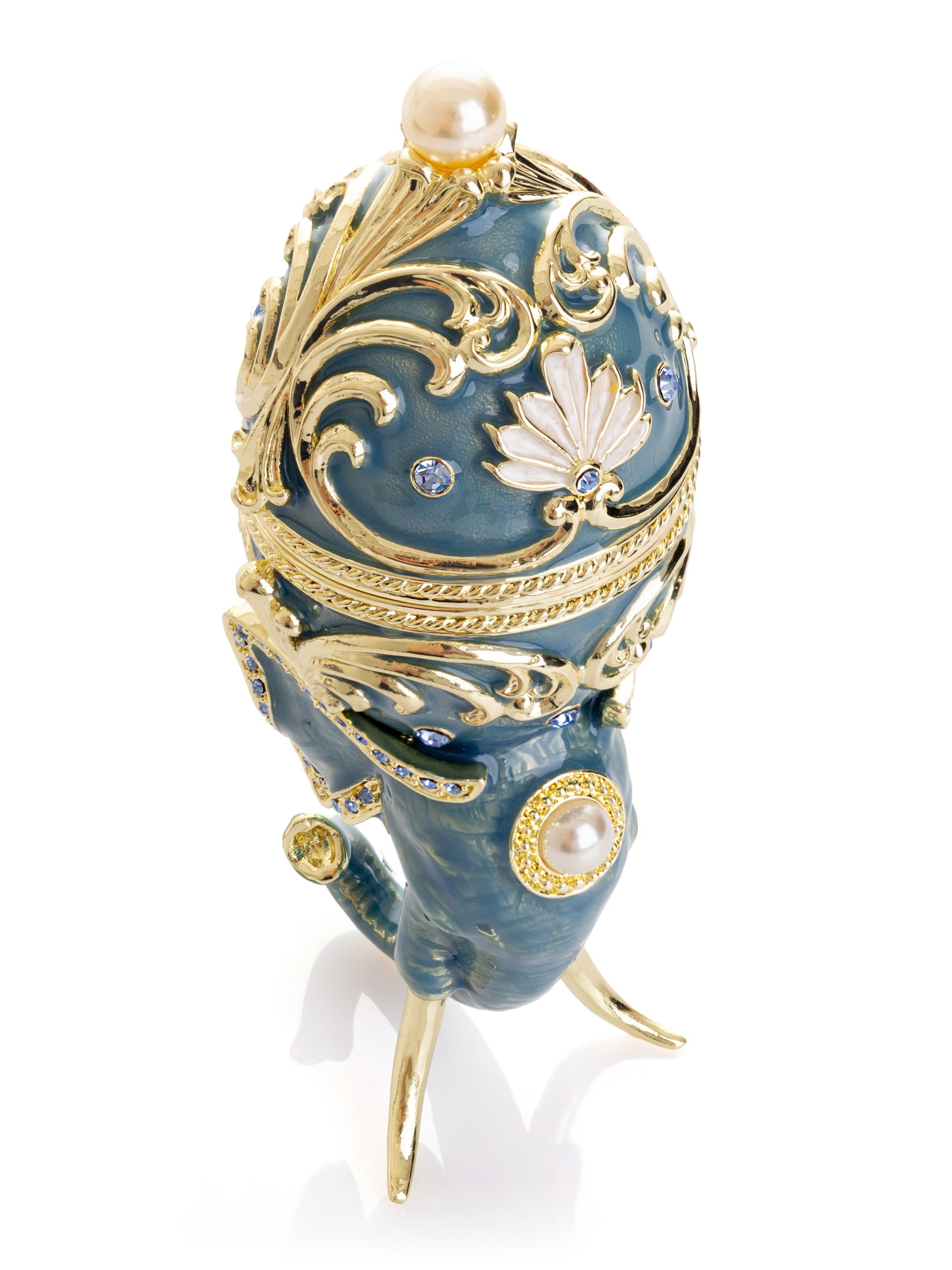 Unique Easter Egg Elephant Pedestal