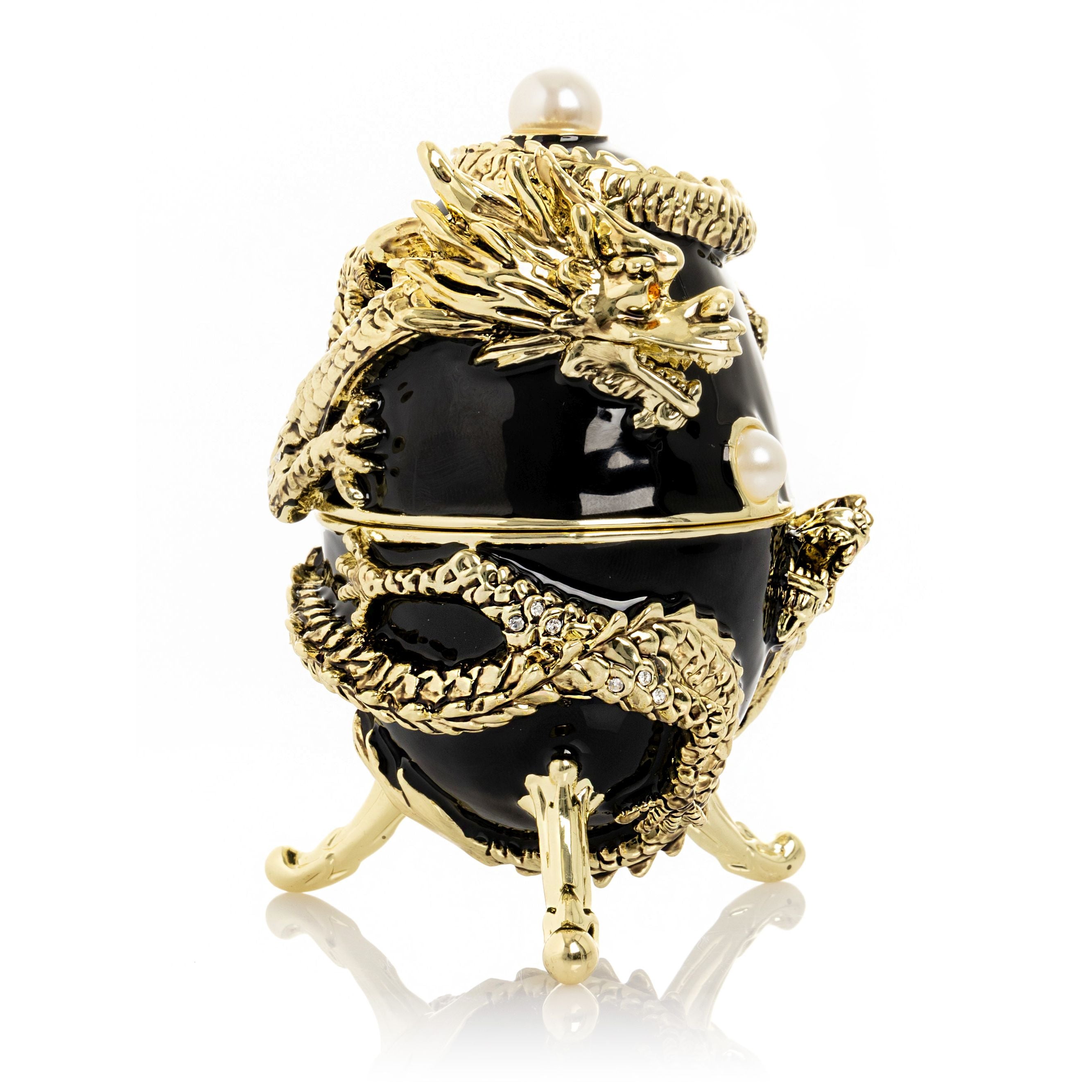 FABERGÉ クリスタル卵型彫刻ファベルジェ　FABERGE ガラス瓶 ロシアfaberge ファベルジェインペリアルクリスタルエッグカット