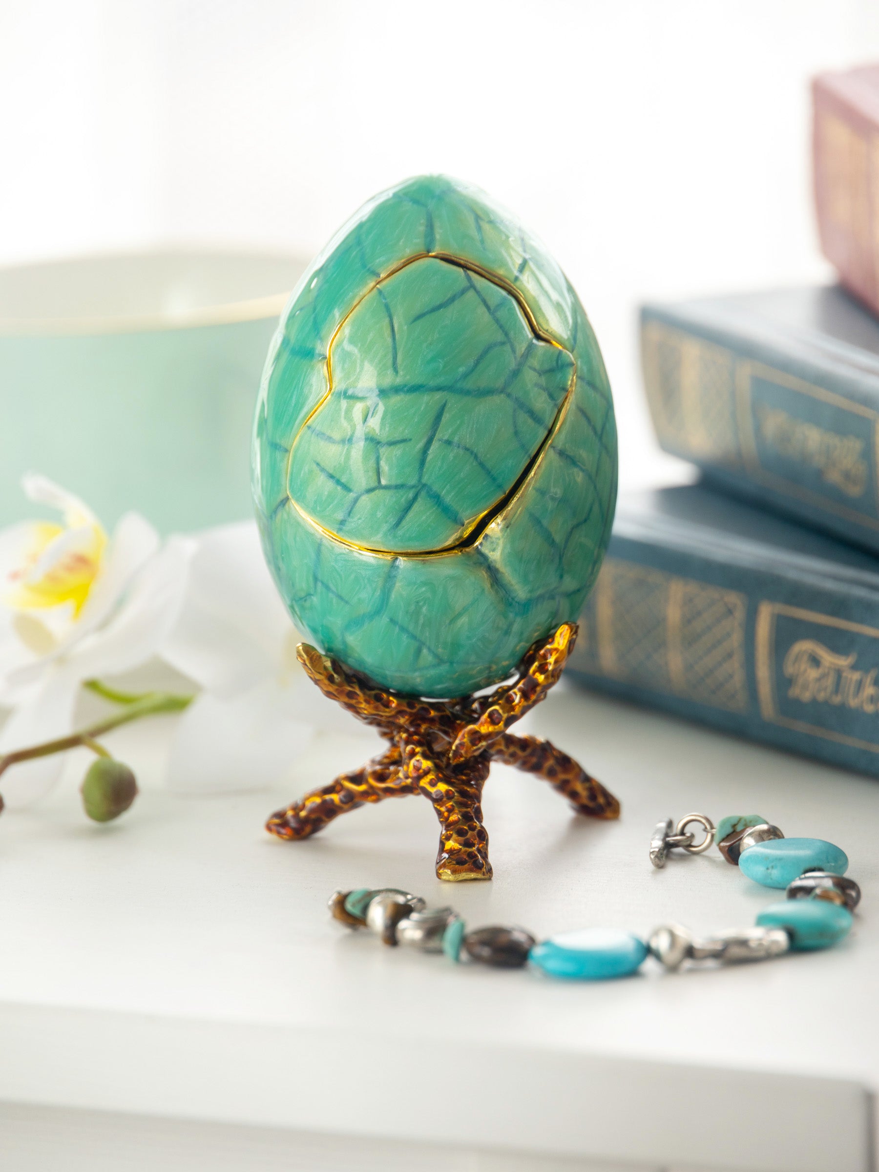 Turquoise Faberge Egg