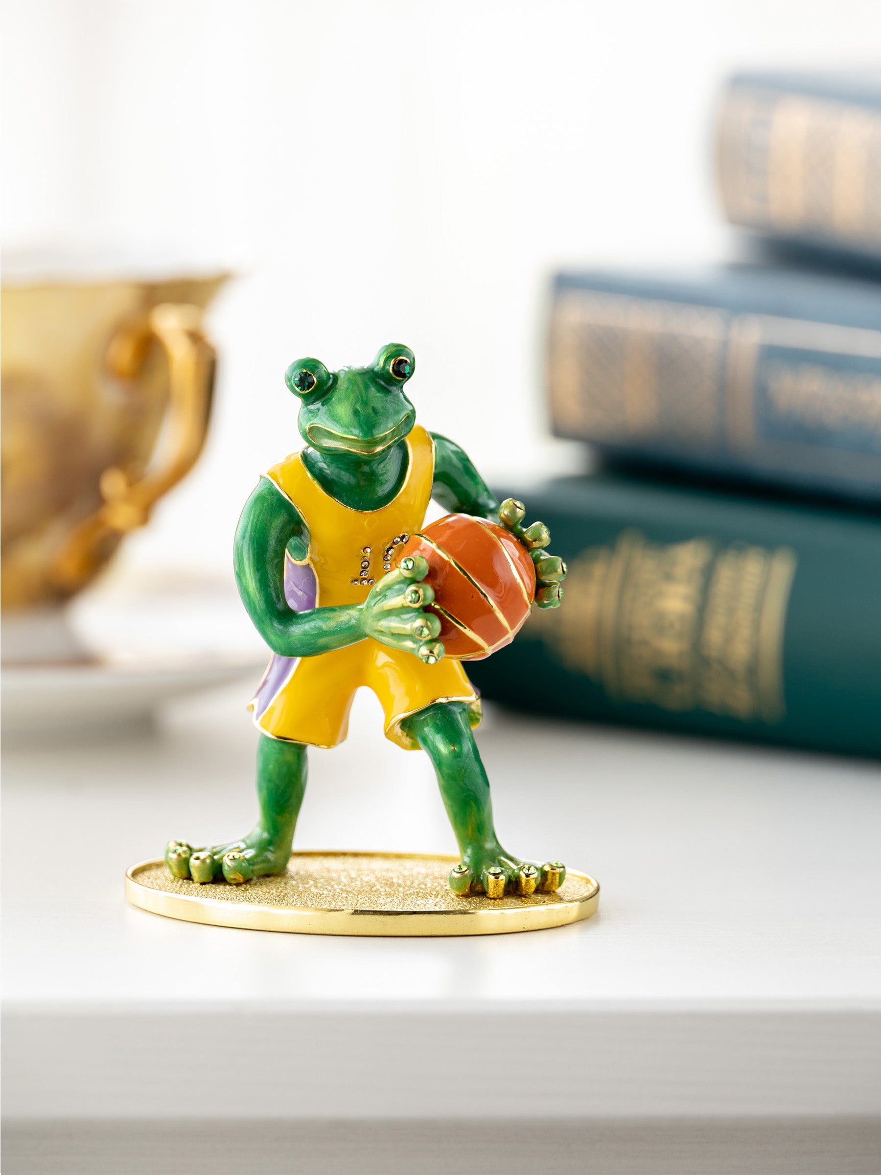 Frog Playing Basketball