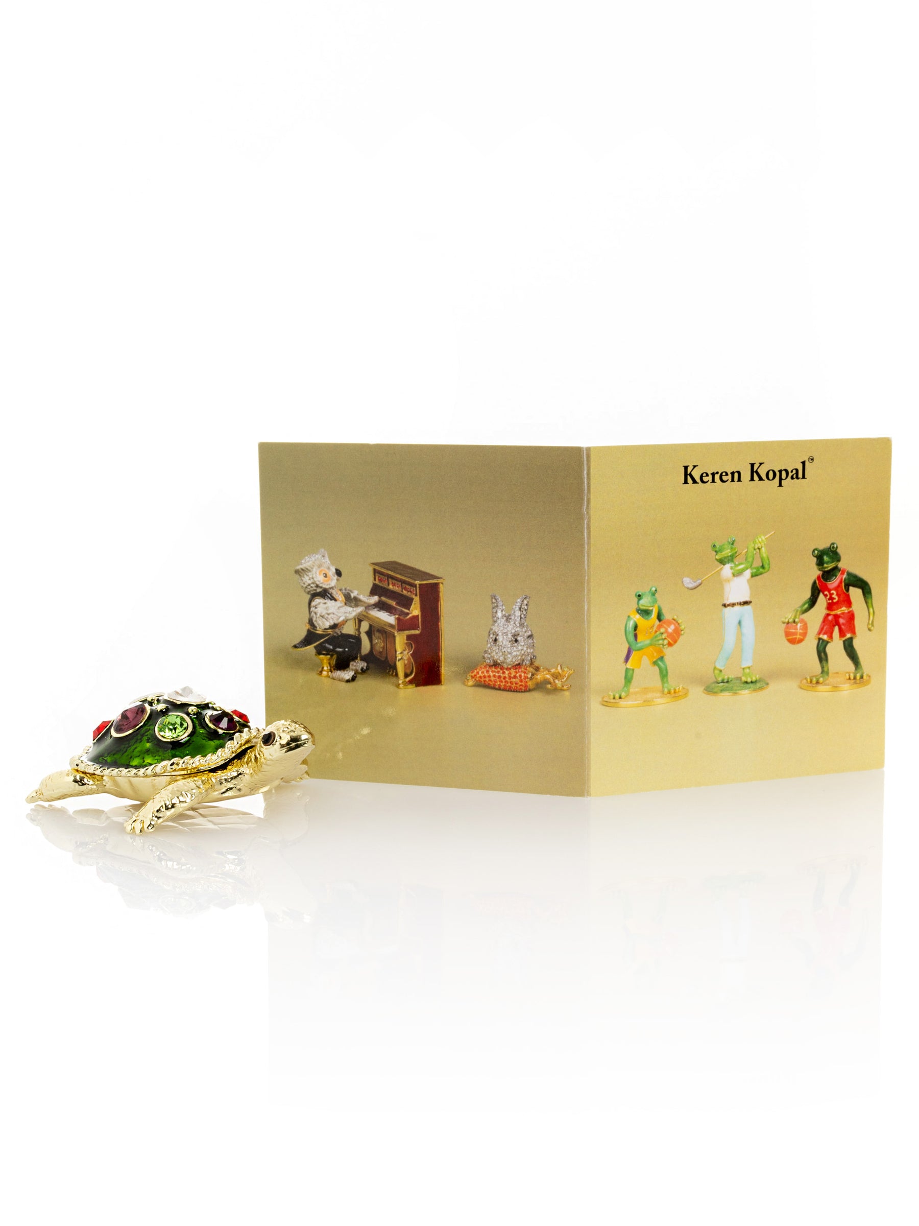 Green Shell Golden Turtle