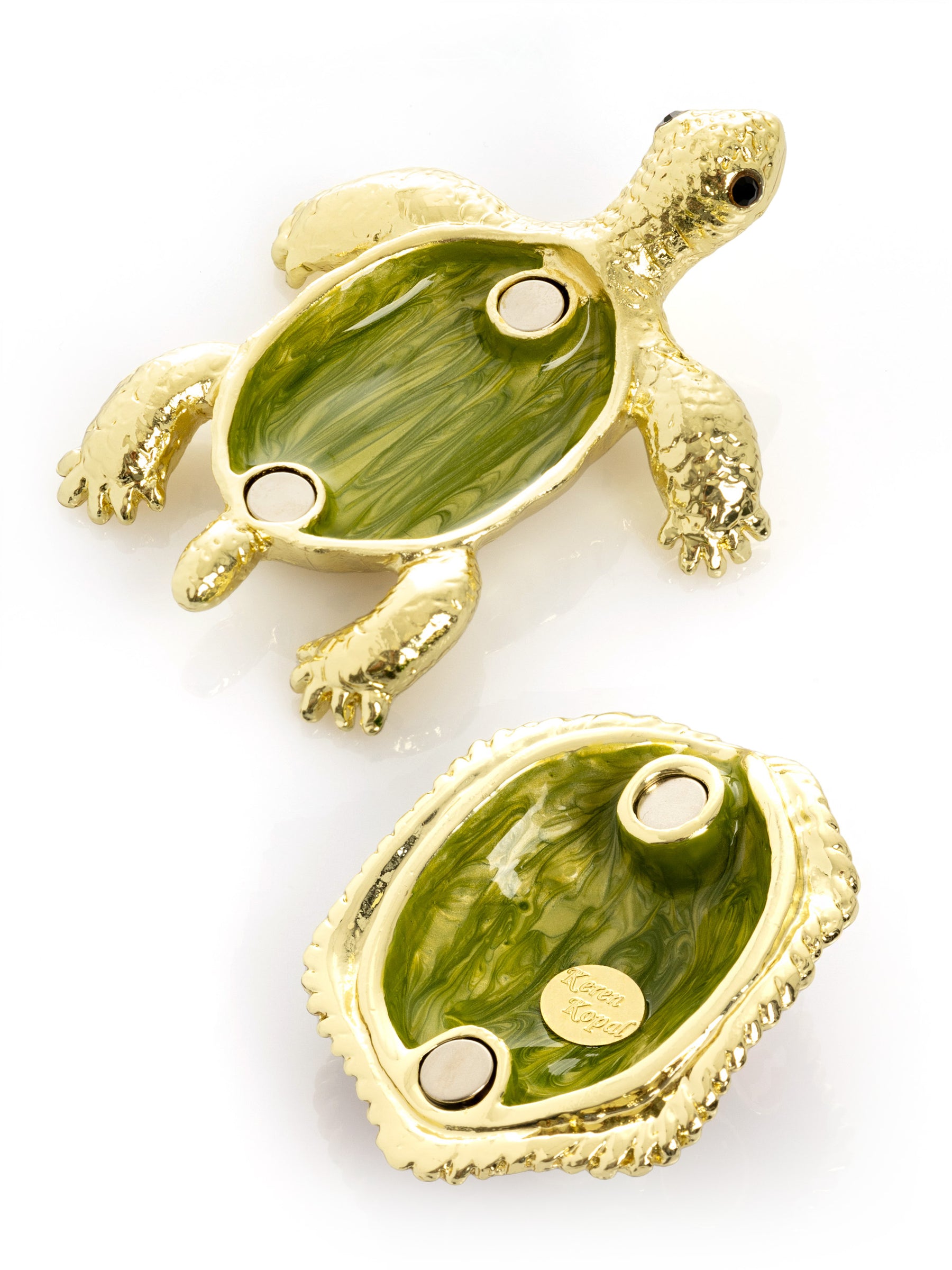 Green Shell Golden Turtle