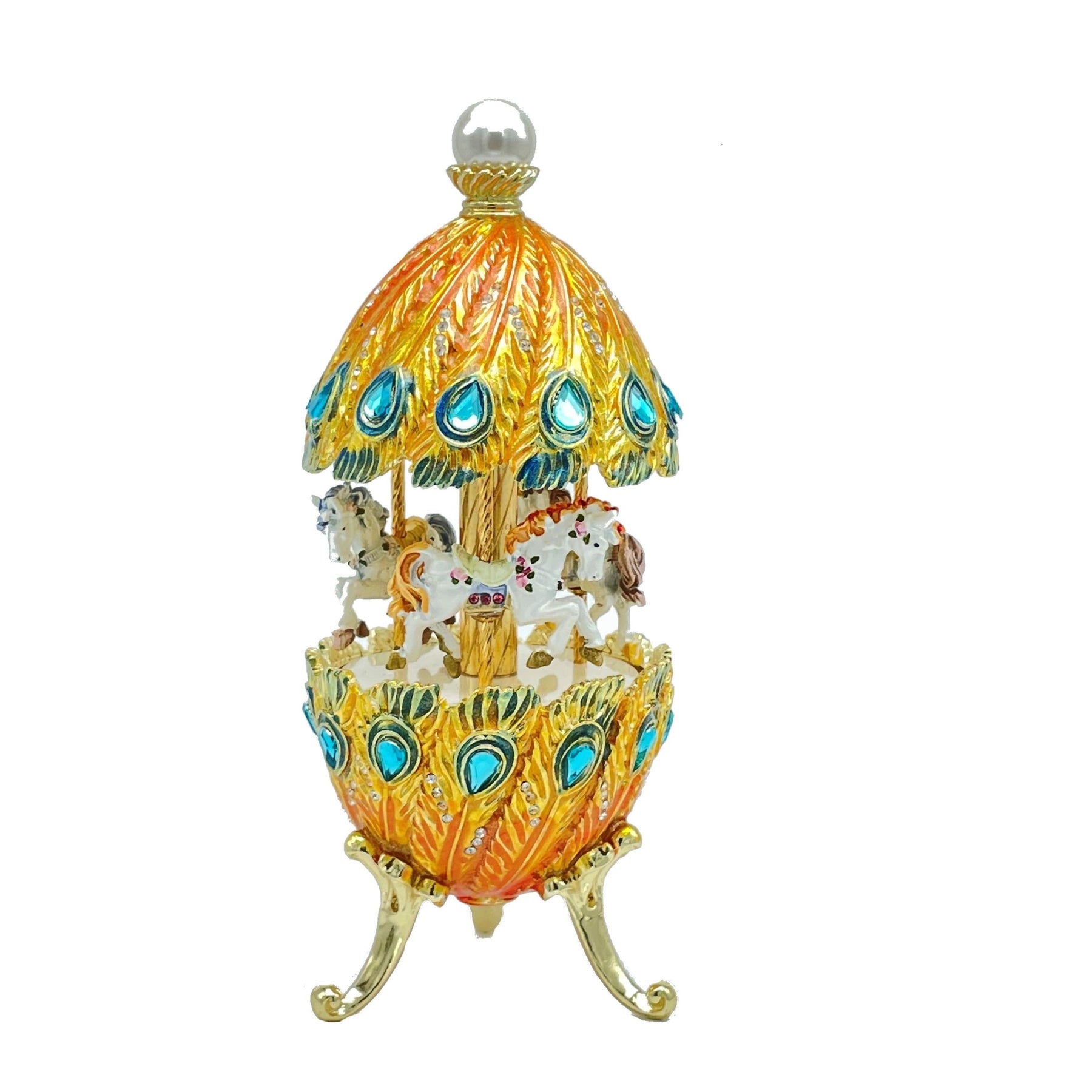 Keren Kopal Colorful Musical Carousel with Royal Horses