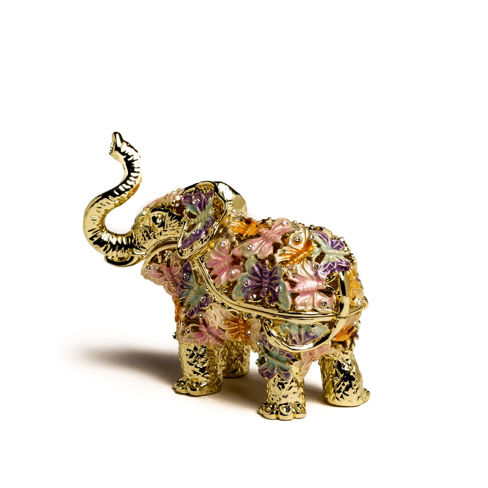 Keren Kopal Golden Elephant Decorated with butterflies