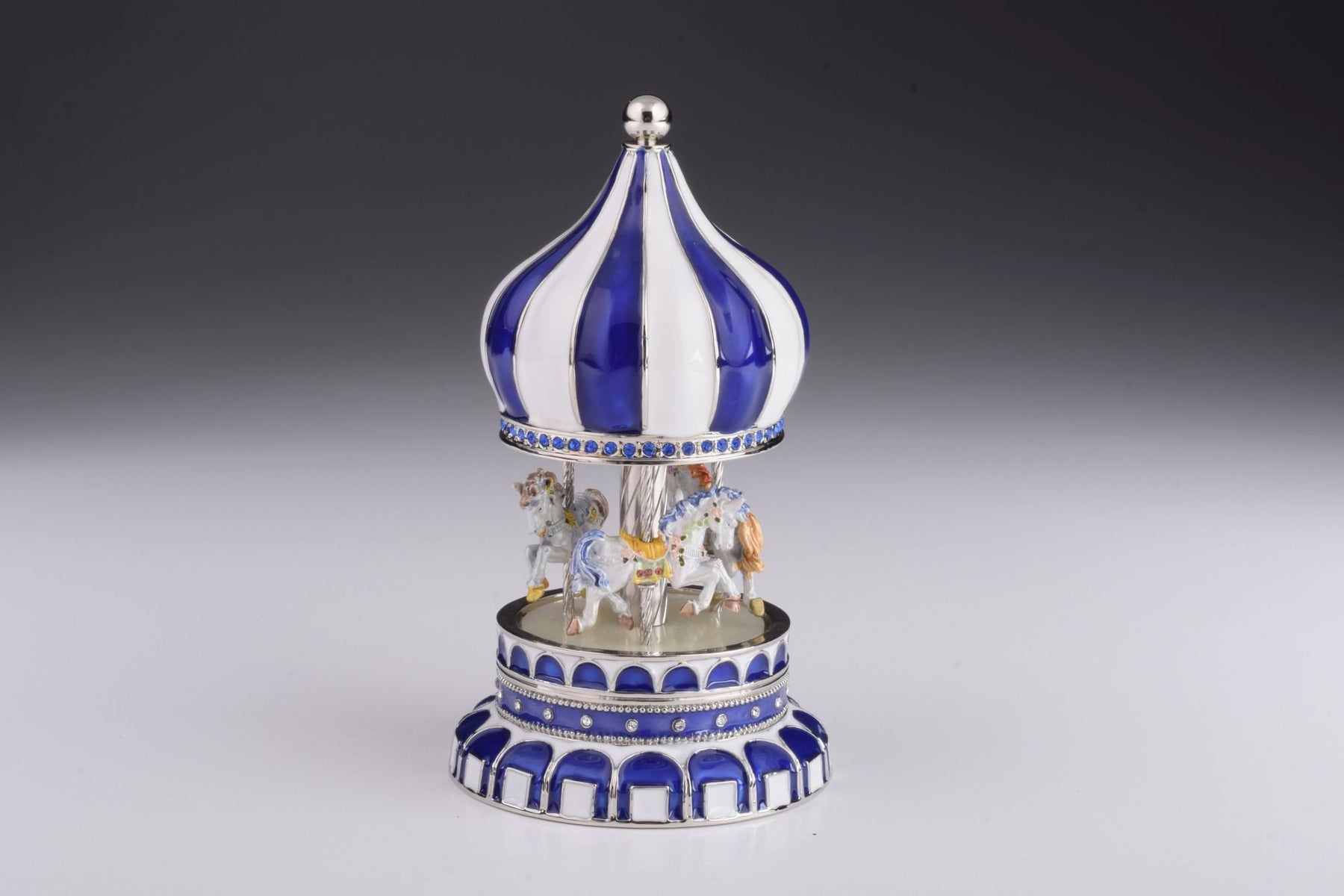 Keren Kopal Blue Wind up Musical Carousel
