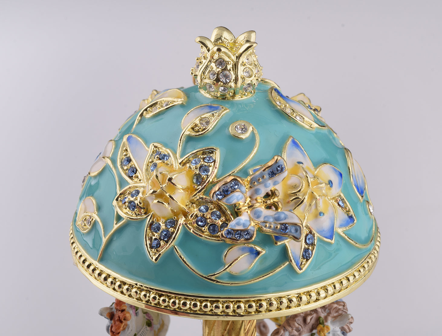 Keren Kopal Teal Wind up Musical Carousel