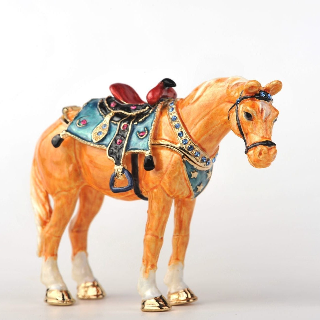 Keren Kopal Decorated Orange Horse  74.00