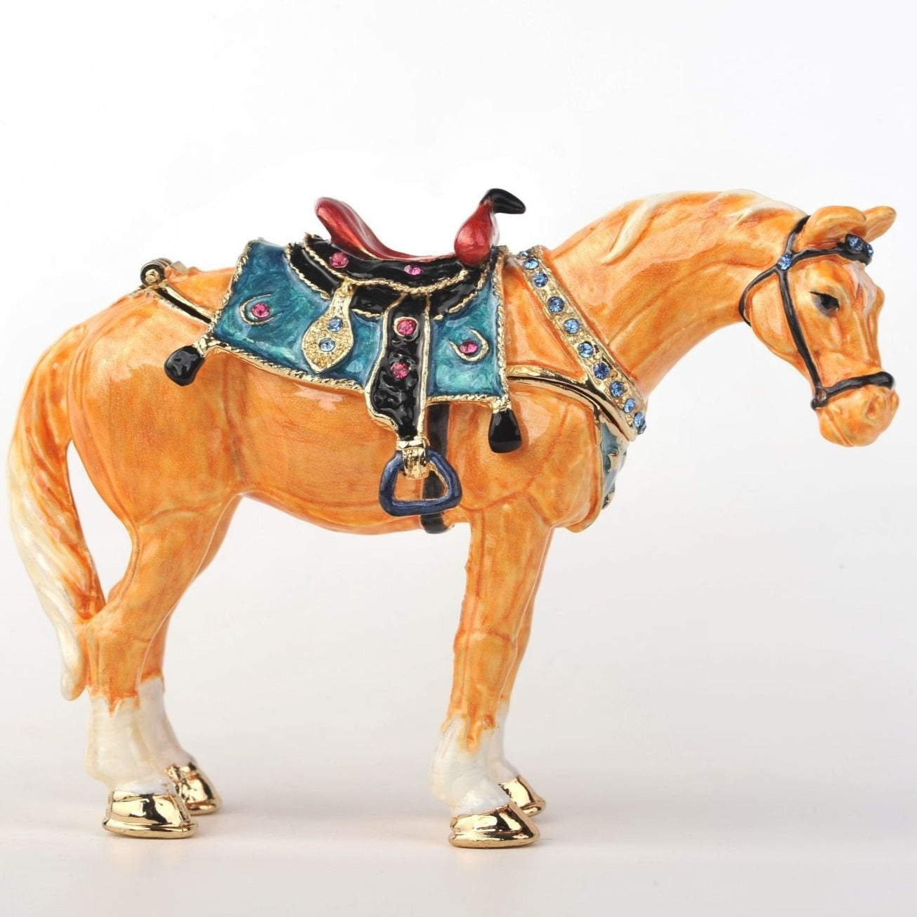 Keren Kopal Decorated Orange Horse  74.00