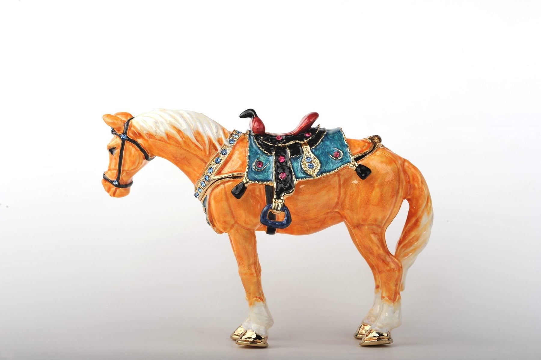 Keren Kopal Decorated Orange Horse  74.00