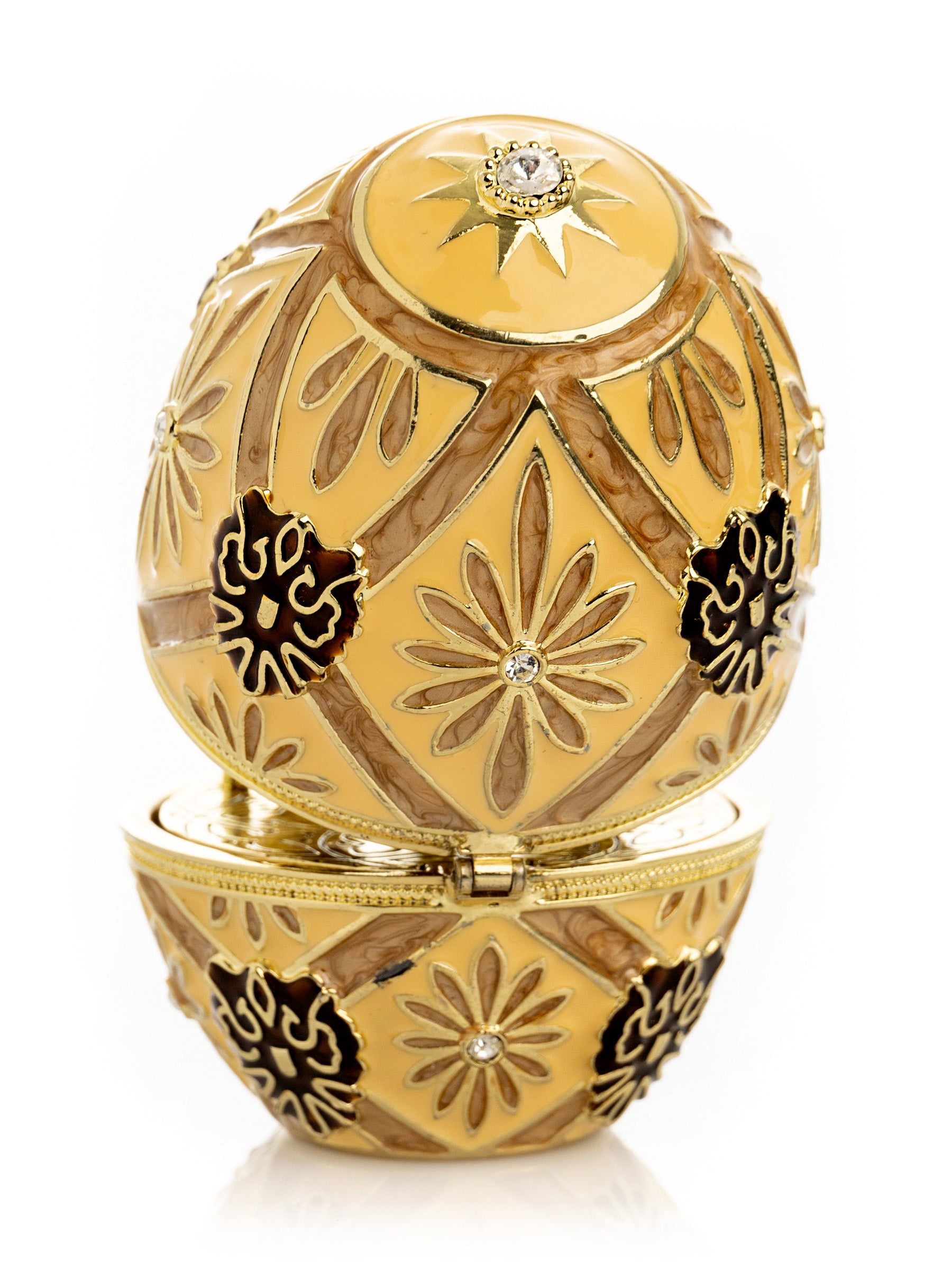 Brown Faberge Royal egg with Carriage