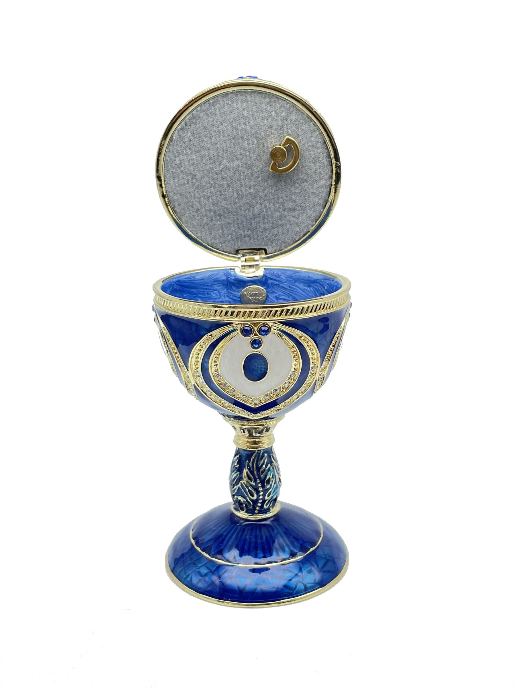 Blue Faberge Egg Beethoven Music Playing Faberge Egg Keren Kopal