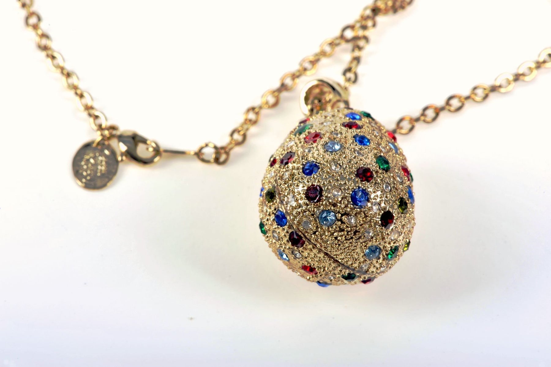 Keren Kopal Faberge Egg Pendant Necklace