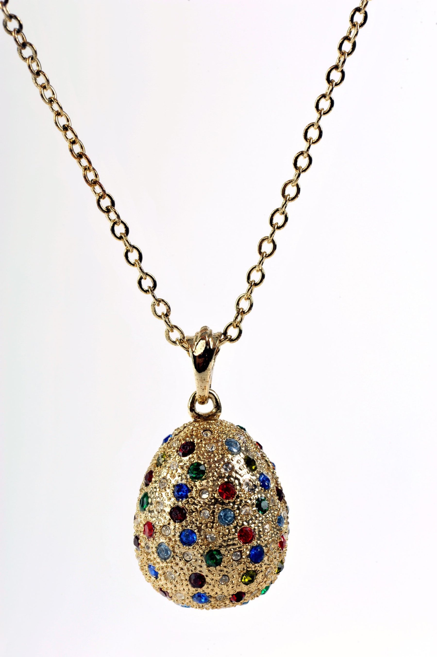 Keren Kopal Faberge Egg Pendant Necklace