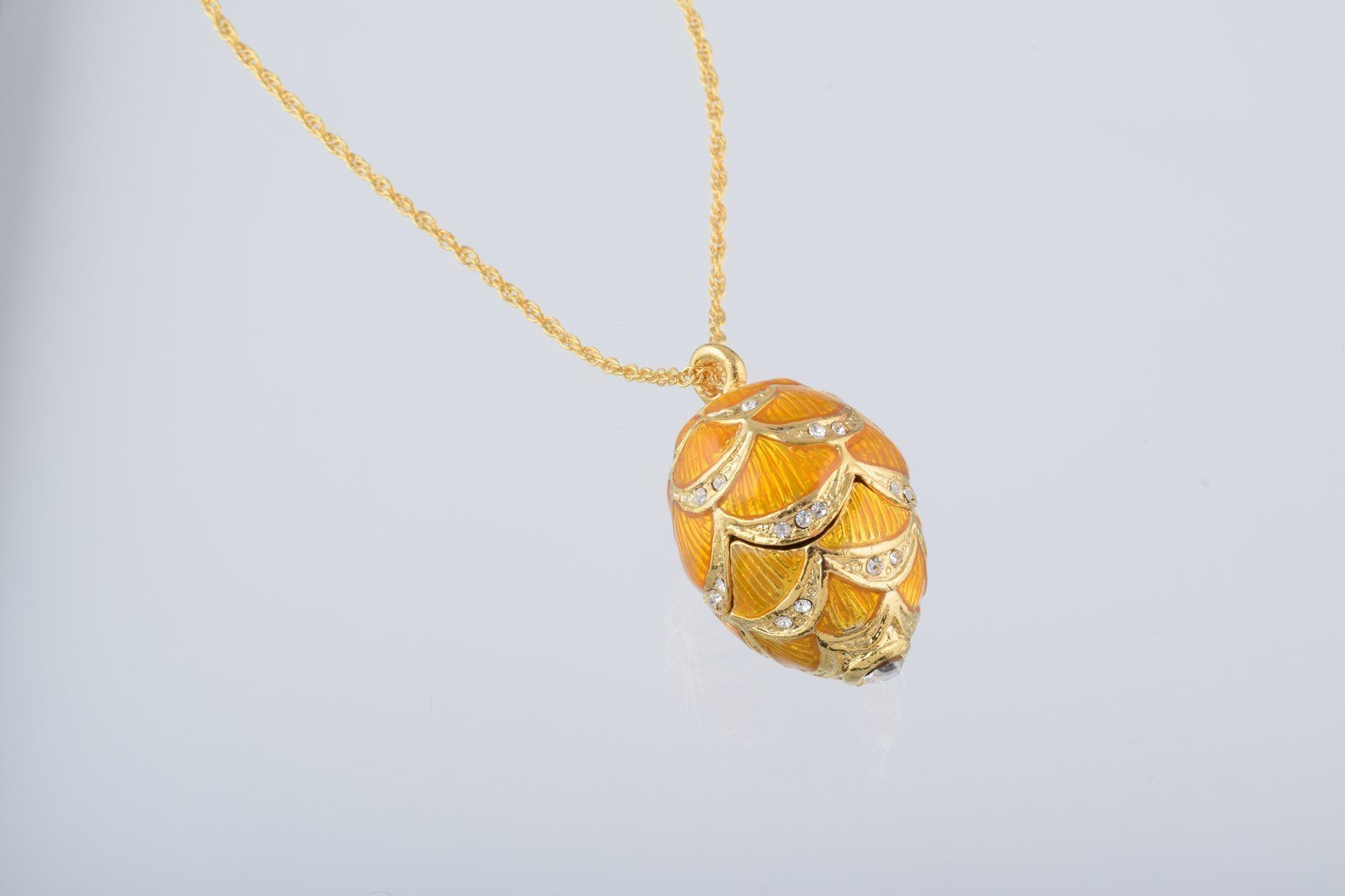 Keren Kopal Gold & Yellow Egg Pendant Necklace