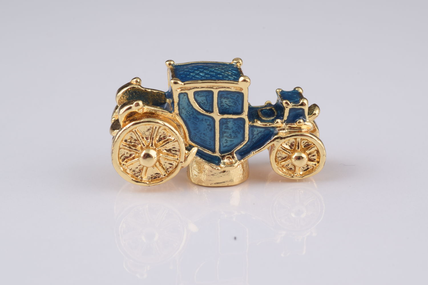 Keren Kopal Blue Faberge Egg with Car Inside