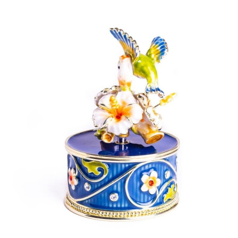 Hummingbird and Flower Music Box Music Box Keren Kopal