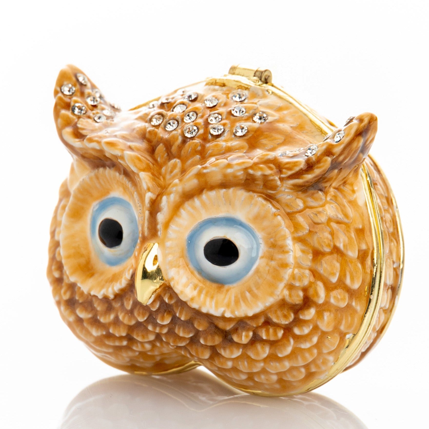 Brown Owl head trinket box