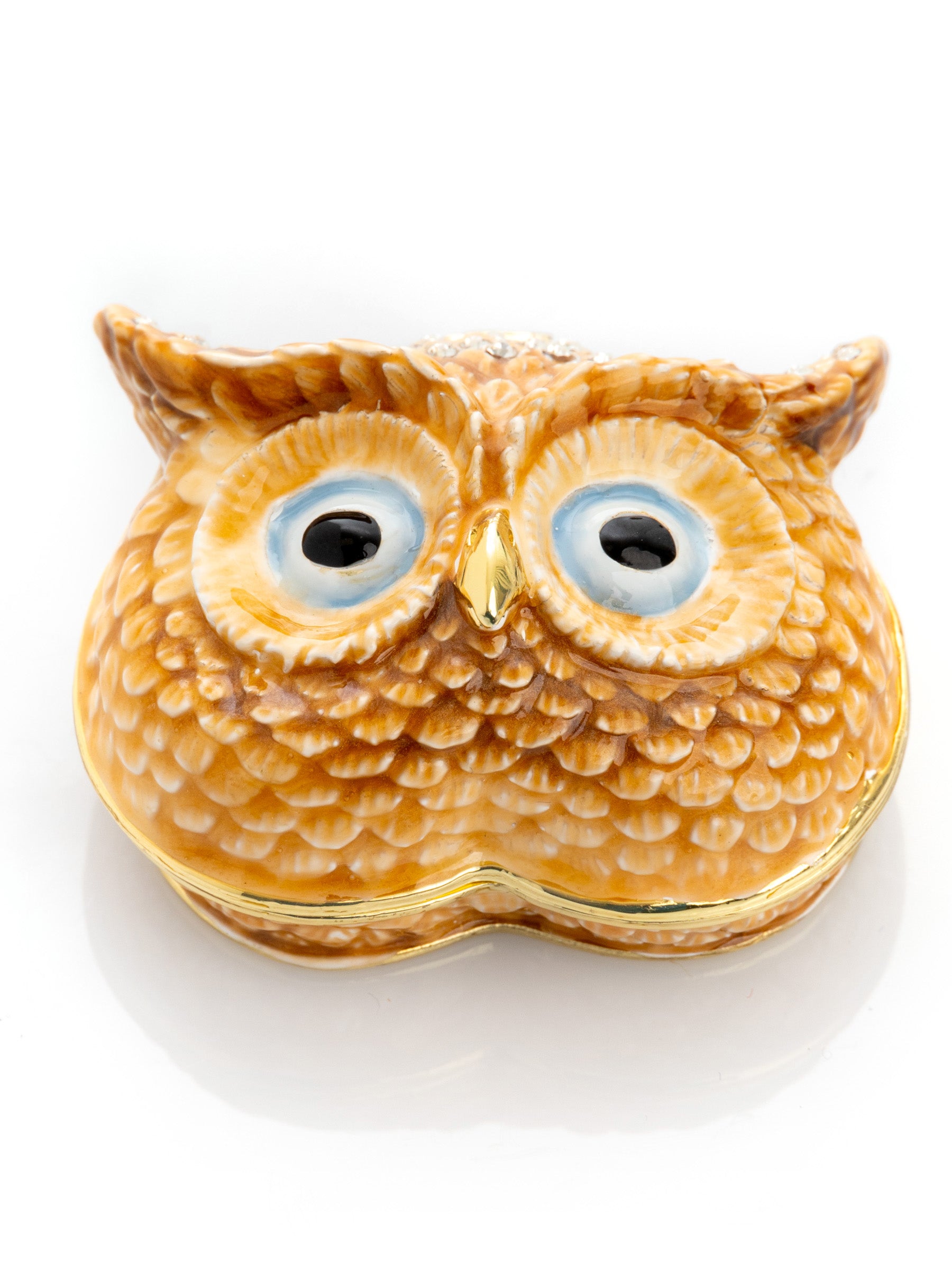 Brown Owl head trinket box