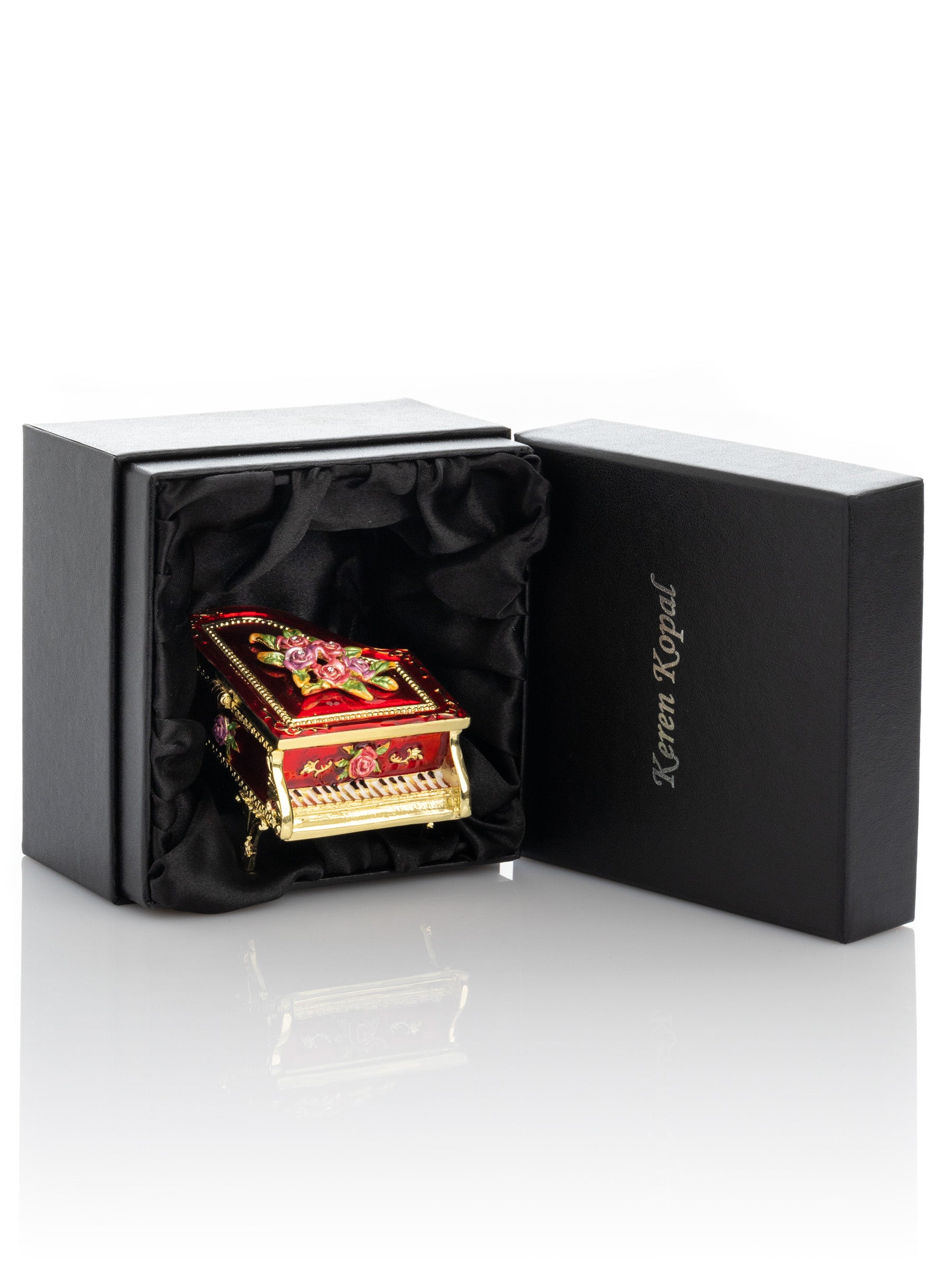 Keren Kopal Red Piano Trinket Box