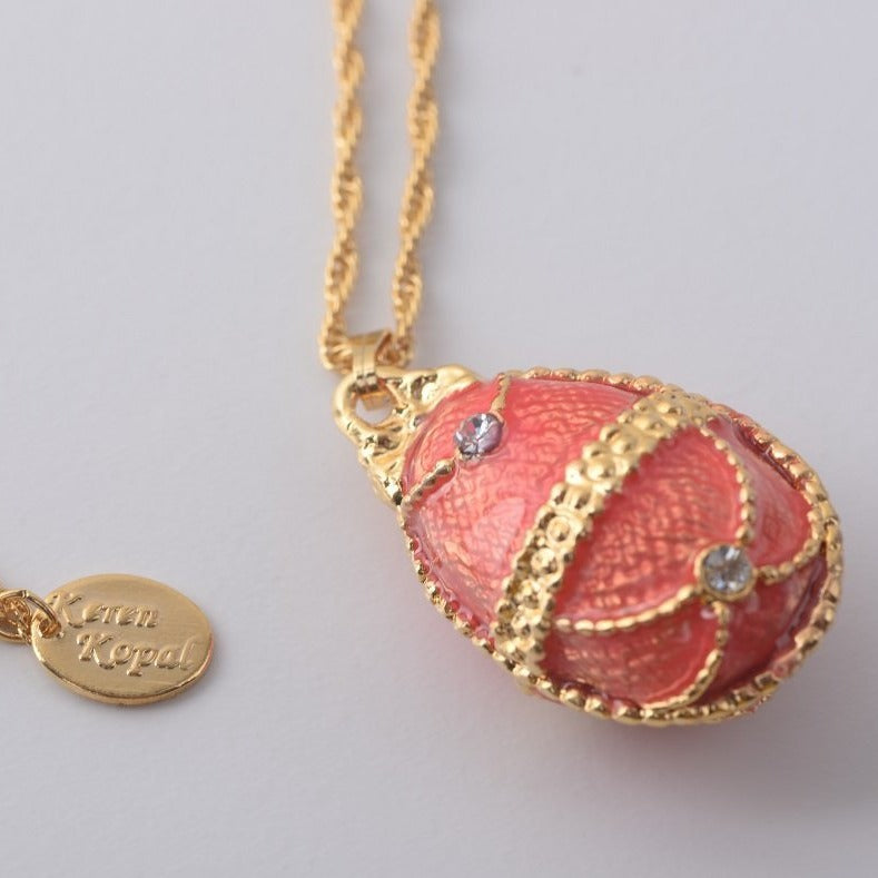 Keren Kopal Coral Egg Pendant Necklace