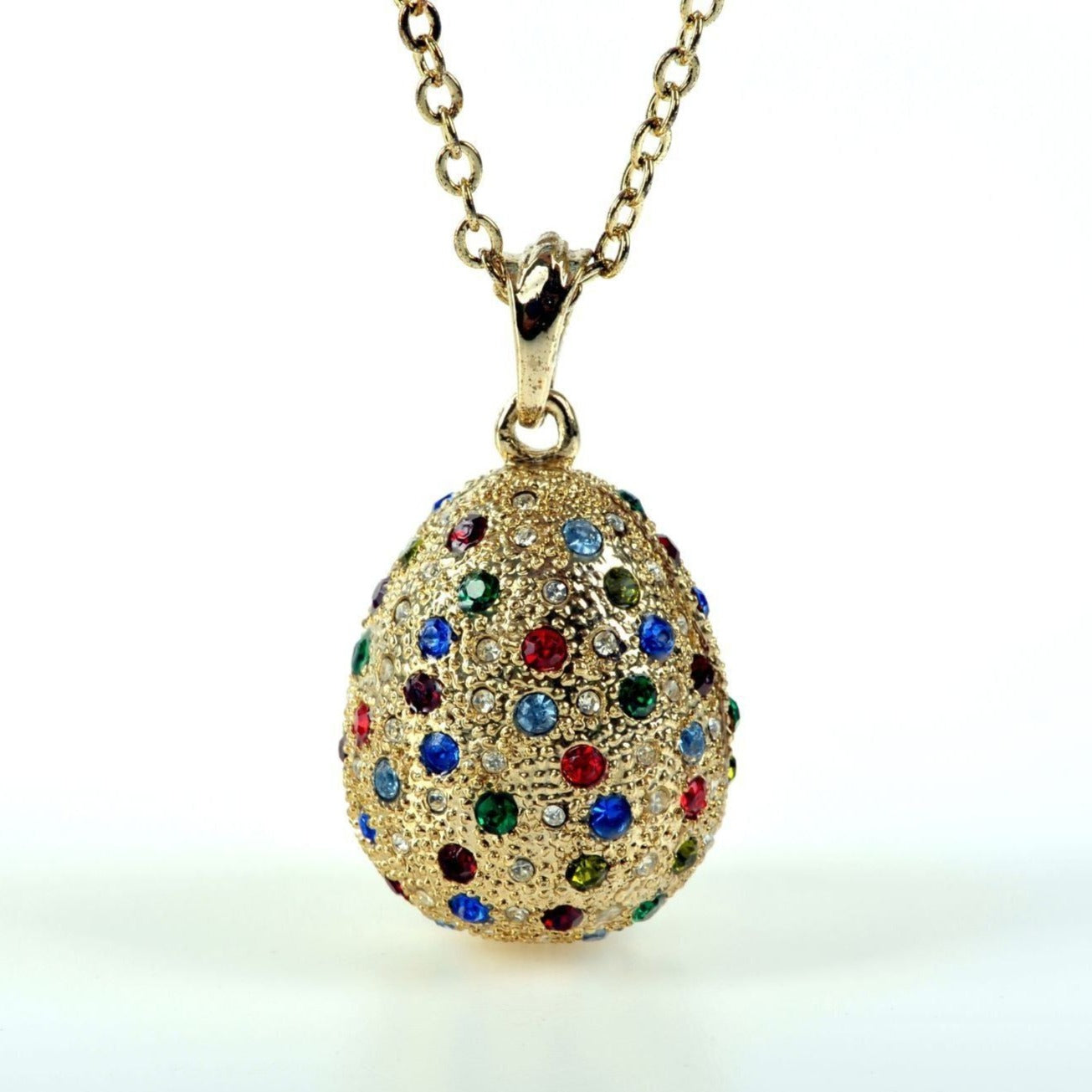 Keren Kopal Faberge Egg Pendant Necklace