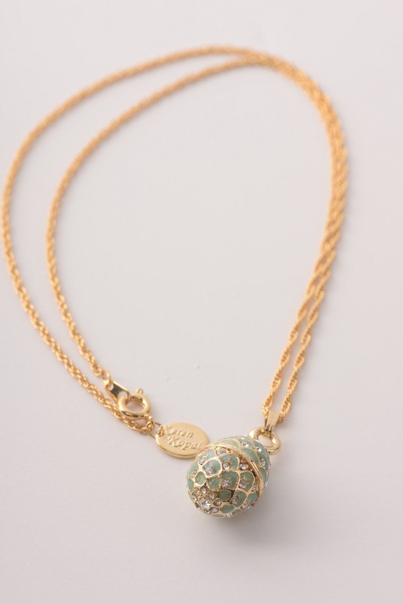 Keren Kopal Mint Egg Pendant Necklace