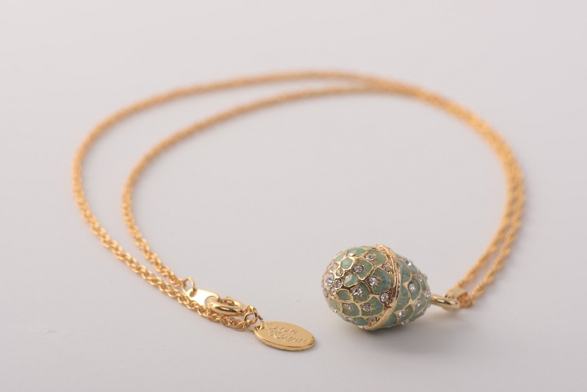 Keren Kopal Mint Egg Pendant Necklace