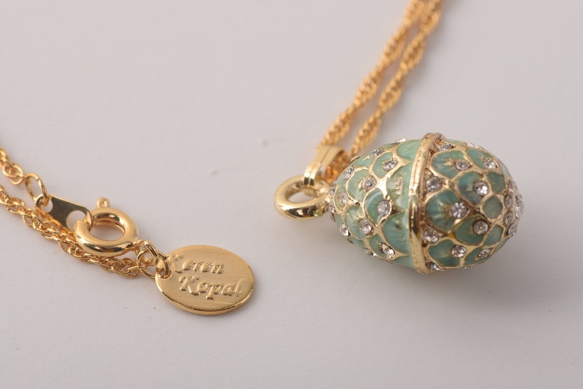 Keren Kopal Mint Egg Pendant Necklace