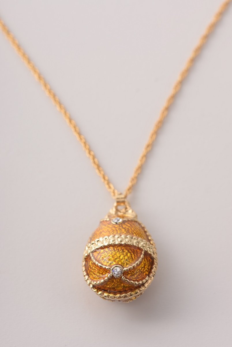 Keren Kopal Mustard Yellow Egg Pendant Necklace