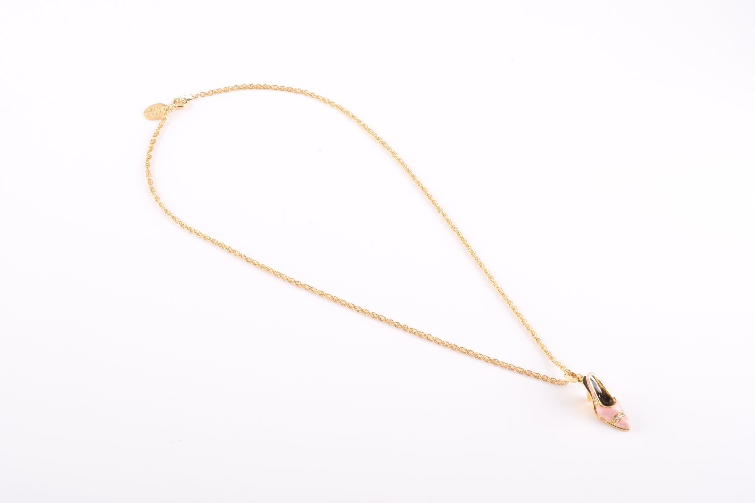 Keren Kopal Pink Shoe Pendant Necklace  39.00