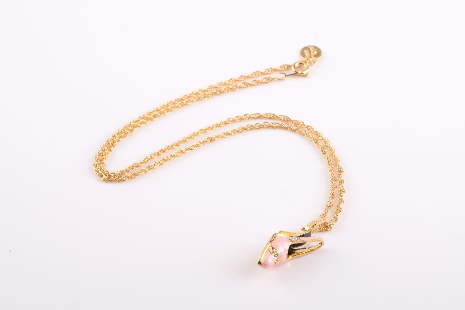 Keren Kopal Pink Shoe Pendant Necklace  39.00