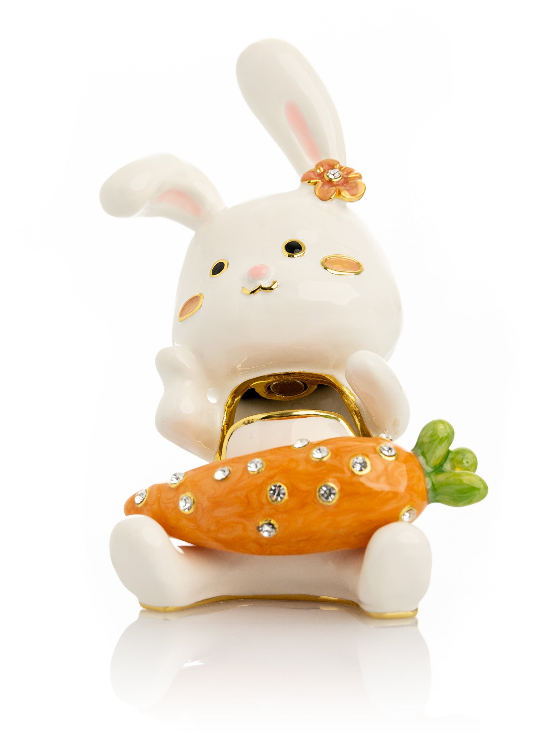 Bunny with Carrot Trinket Box