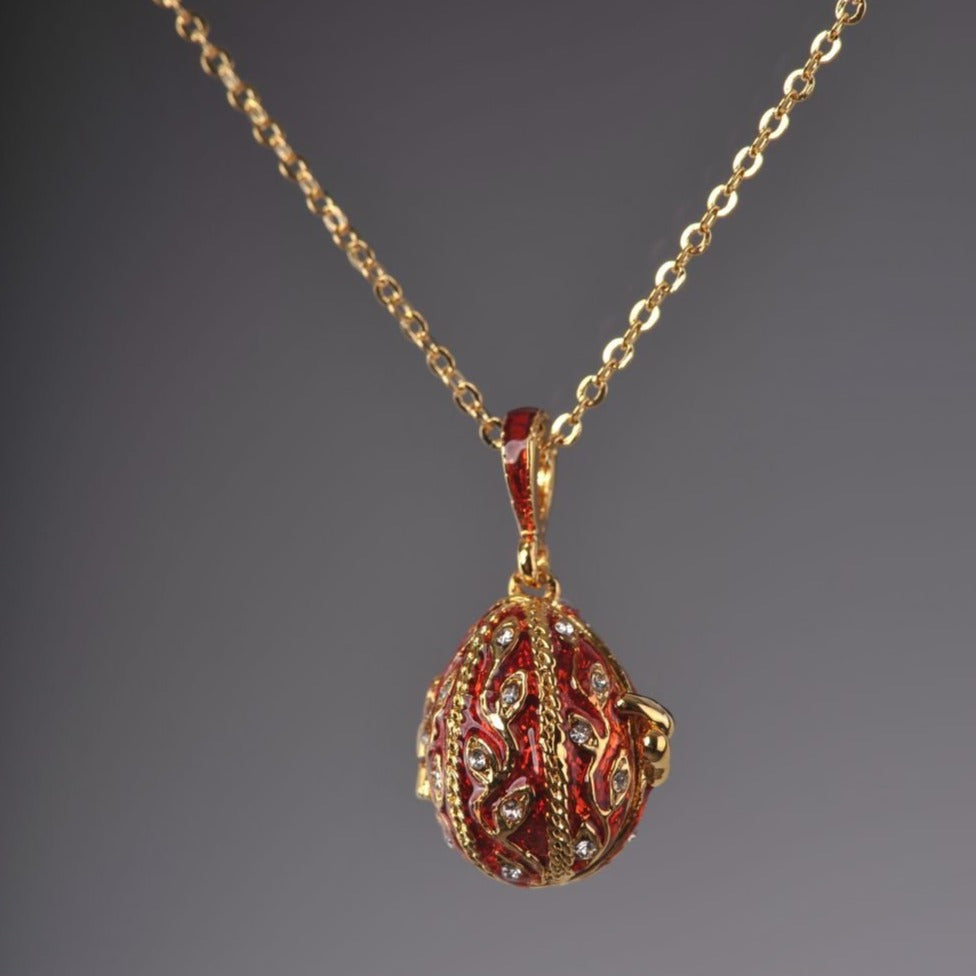 COLLECTION HERITAGE PALAIS YELAGIN ROUGE PETIT PENDENTIF OEUF FABERGÉ COLLECTION HERITAGE PALAIS YELAGIN ROUGE PETIT PENDENTIF OEUF FABERGÉ