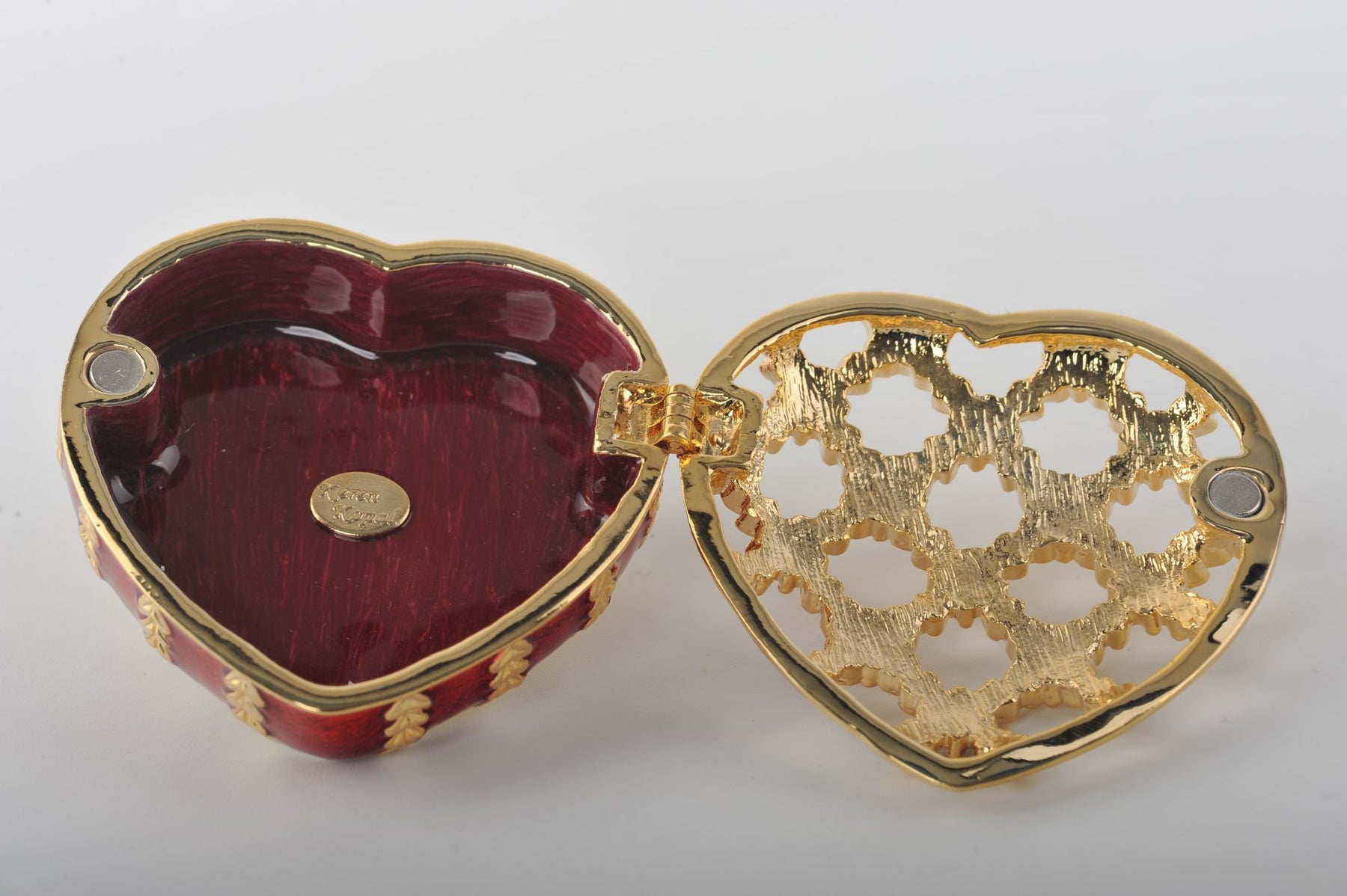 Keren Kopal Shiny Heart Trinket Box