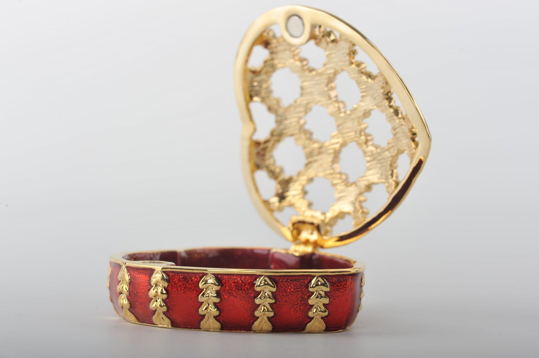 Keren Kopal Shiny Heart Trinket Box