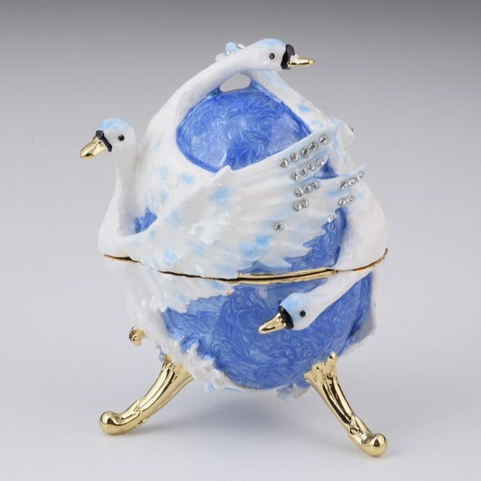 Keren Kopal Swans Faberge Egg  131.50