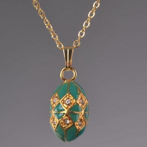 Keren Kopal Turquoise & Gold Egg Pendant Necklace