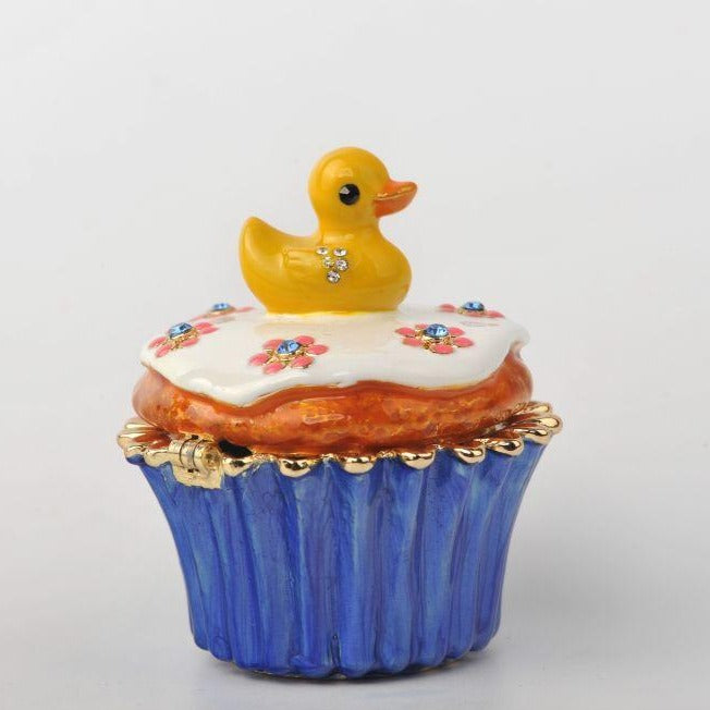 Keren Kopal Yellow Duck on Blue Cupcake  47.00