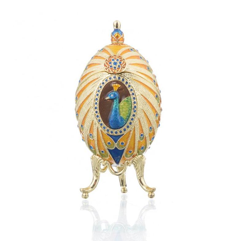 Colorful Peacock Faberge Egg faberge Keren Kopal